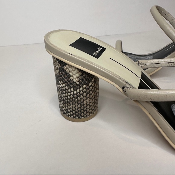 Dolce Vita Block Heel Sandal Snakeprint - Picture 6 of 10